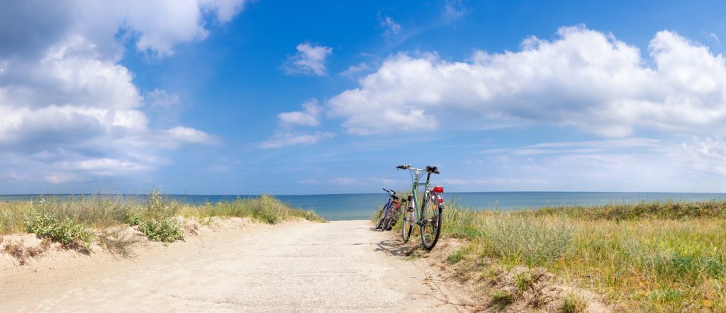 Bikes at the Beach, panorama image